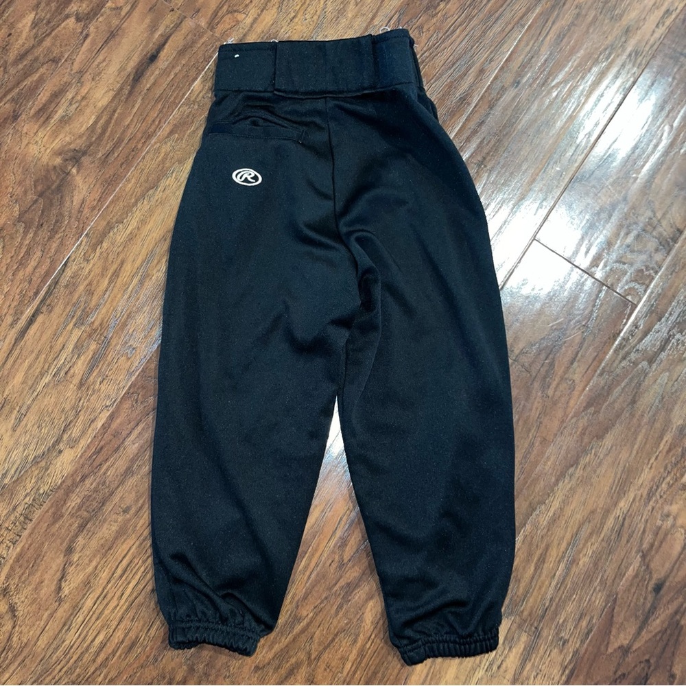 adidas & Rawlings Kids Black Softball Pants - Picture 3 of 11
